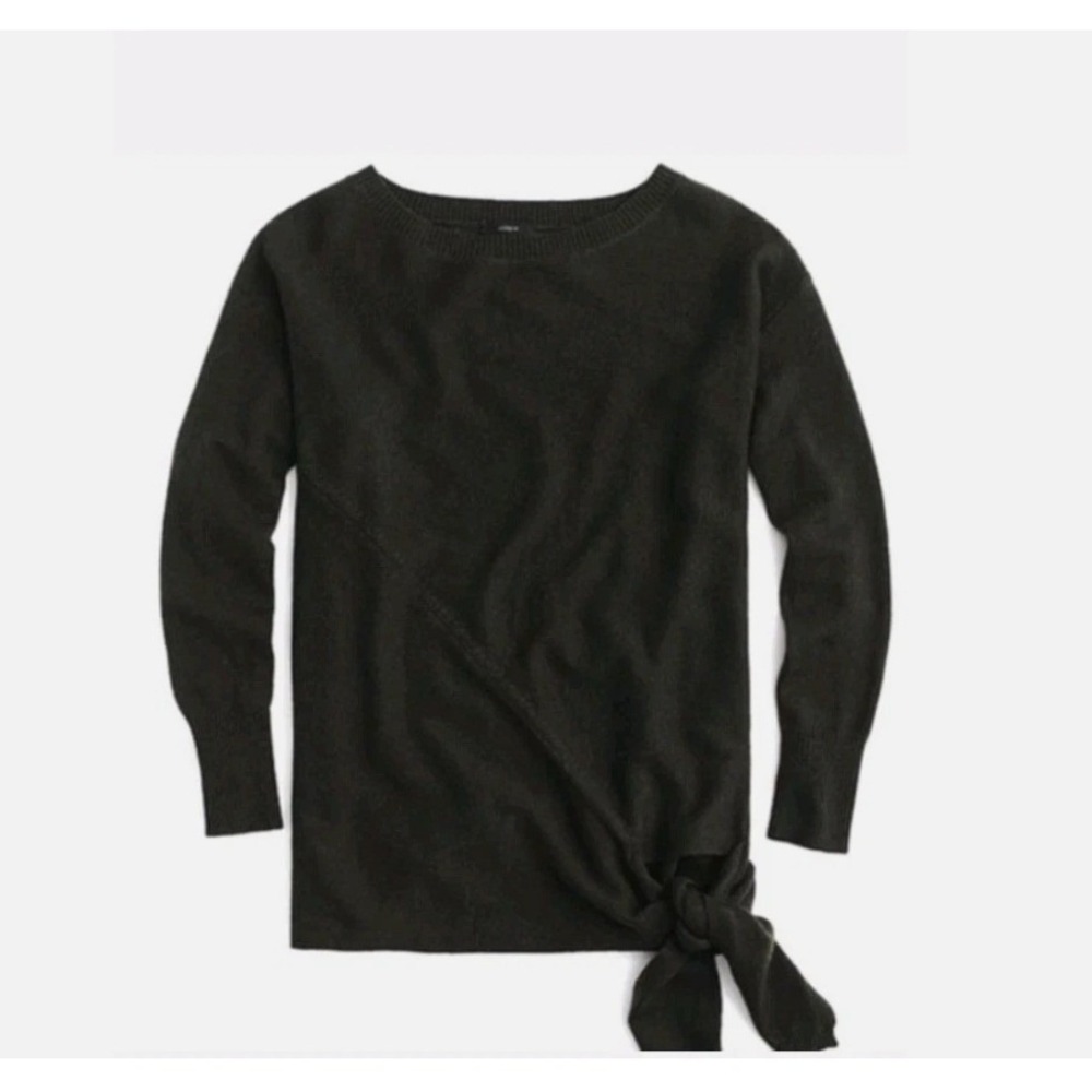 J.Crew‎ Women's Size XS Black Tie Waist Wool Blend Sweater